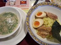 「釜焚き とんこつのネギダクつけ麺733円」@バーミヤン 足立栗原店の写真