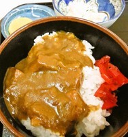 「みそラーメン・半カレーセット(850円)」@喜楽の写真
