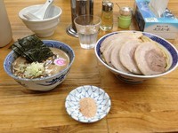 「特製つけ蕎麦（大）+チャーシュー増し」@中華蕎麦 サンジの写真