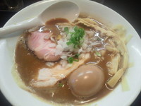 「(限定)焼き干し(750円)+和え玉(1玉)(150円)＋味玉」@麺処 晴の写真