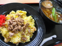 「焼豚チャーハン・ミニラーメンセット￥９５０」@らーめん さのや 東北自動車道下り佐野SA店の写真