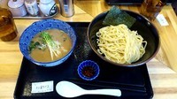 「濃厚魚介鶏つけめん並盛200g、カレ変ライス」@麺屋 頂 中川會 曳舟店の写真