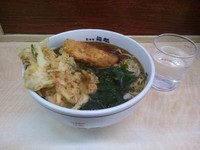 「かき揚げそば＋コロッケ」@名代 箱根そば 秋葉原店の写真