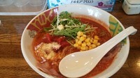 「イタリアントマト麺」@つけめん 彩香 若葉店の写真