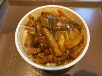 「カレー南蛮牛丼（並）：400円」@すき家 港南二丁目店の写真
