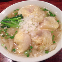 「限定チーズワンタン麺+ライス」@酒と肴と麺の店 田村屋の写真