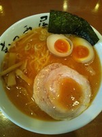 「赤味噌らーめん（味玉トッピング）」@らーめん むつみ屋 栄店の写真
