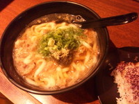 「かすうどん(650円)」@かすうどん 加寿屋 法善寺の写真