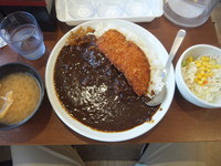 「大盛チキンカツカレー野菜セット650円」@東京チカラめし 運河店の写真