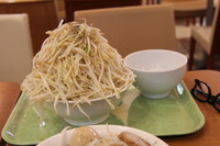 「ラーメン大（全増し、野菜トリプル）味玉」@ジャンクガレッジ イオンレイクタウンmori店の写真