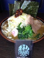 「野菜ラーメン（豚骨煮干し）750円」@戦極無双の写真