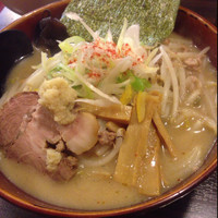 「味噌ラーメン+大盛り+唐揚げセット」@味噌専門 札幌 みそのの写真