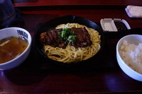 「牛ステーキ定食」@らあめんHAJIMEの写真