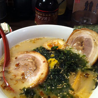 「岩海苔のせ柚子塩８６０円」@ラーメンのまめぞう 草加本店の写真