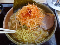 「味噌ラーメン（600円）+辛ネギ（150円）」@すずなりの写真