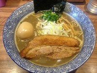 「濃厚煮干しそば煮玉子入り（850円）」@煮干中華ソバ 宮庵の写真