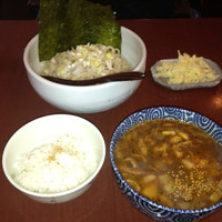 「スープカレーつけ麺＋チーズ＋サービスライス【1100円】」@スープカレーのハンジローの写真