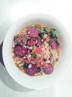 「創作まぜそば  ピザそば」@ajito ismの写真