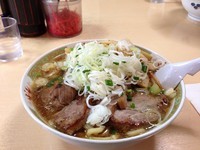 「ねぎチャーシュー+特盛+メンマ」@手打ラーメン 長八の写真