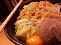 「まぜそば(野菜増し)」@横浜豚骨らーめん やまと屋の写真