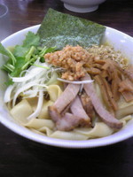 「釜玉かっけ（ませそば）＋スープ50円」@ラーメン愉悦処 似星の写真