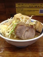 「小ラーメン（ニンニクアブラ）麺硬め」@ラーメン二郎 新小金井街道店の写真