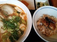 「ミニうな丼とスタミナラーメンセット￥1,000」@うなぎ 大門の写真
