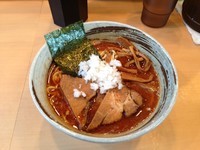 「【裏メニュー】濃厚辛煮干しらー麺」@麺味庵 和（NAGOMI）の写真