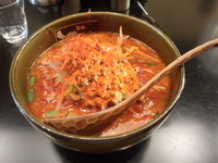 「オロチョンらーめん：980円（ファイヤー）」@東京スタイルみそラーメン ど・みそ ららぽーと豊洲店の写真