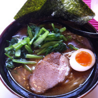 「魚介豚骨+小松菜」@ラーメン専門店 いなばの写真