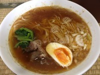 「地鶏と魚貝の醤油味（650円）」@東京いまむらの写真