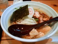 「七福ラーメン壱（鶏チャーシュー）+ライス」@麺や七福の写真