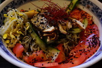 「黒辛冷やし（限定）」@麺処 夏海の写真