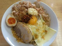 「汁なし ￥700＋スライスチーズ ￥50＝￥750」@びんびん豚の写真