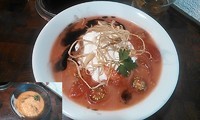 「【今月の創作】トマトに隠れた冷たいラーメン ￥980」@麺や 庄のの写真