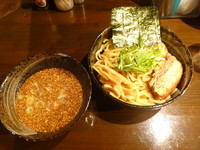 「夜限定 極太焦がしにんにくつけ麺 大盛(900円)」@焦がしにんにくつけ麺 大外一気の写真