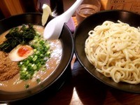 「つけ麺 塩豚骨ver.+大盛」@茨城豚骨 とんこつ家 高菜の写真