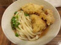 「とり天ぶっかけうどん(並)(390円)」@おにやんまの写真