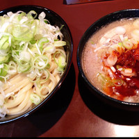 「辛つけガンジャチャーシュー+ネギ増し」@UNDER GROUND RAMENの写真