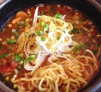 「俺流味噌ミルクトマトカレーラーメン中辛850円」@Ben-Bellaの写真