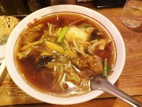 「パイコーメン(700円)+餃子(420円)」@龍王 本店の写真