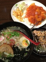 「ラーメンチャーハンセット(塩ﾗｰﾒﾝ)￥７８０」@金源 牛久店の写真