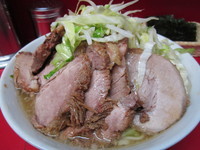 「塩ラーメン+豚マシ(ヤサイニンニク）」@ラーメン二郎 西台駅前店の写真