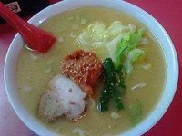 「からみそラーメン８００円」@龍上海 山形店の写真