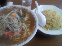 「日替(サンマーメン+半チャーハン)￥680」@うらふねの写真