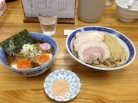 「2号つけ蕎麦（大）+チャ-シュ-増し」@中華蕎麦 サンジの写真