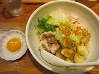 「限定：ローストチキンを添えた近江シャモの鶏脂あえそば」@麺や 福一の写真