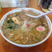 「塩ラーメン580円、大盛100円」@めんや 梟の写真