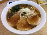 「チャーシュー麺(大盛)+ライス」@麺処 あずきの写真