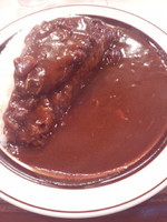 「ハンバーグカレー500円」@カレー専門店 クラウンエース 上野店の写真